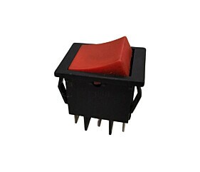 Chave Gangorra 2A 250V 29201 6 Terminais Vermelha Margirius