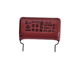 Capacitor Poliéster 220K x 250V = .22UF 250V ~ X2