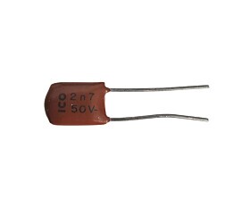 Capacitor Poliéster 2K7 X 50V = 2N7 50V Ico