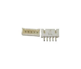 Conector 5 Vias Macho Branco
