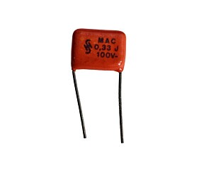 Capacitor Poliéster 330K x 100V Epcos = MAC 0,33 J 100V Siemens