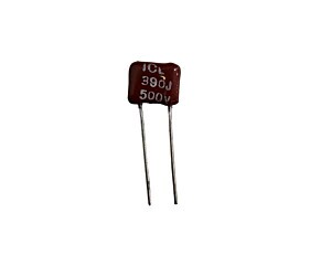 Capacitor Mica Prata 390pF x 500 = 390J 500V Icl