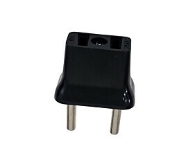 Adaptador de Tomada Pino Chato Para Pino Redondo 6A 250V