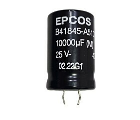 Capacitor Eletrolítico 10000uF x 25V RD 85° Snapin 22DX35A Epcos