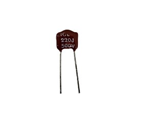 Capacitor Mica Prata 220pF x 500 = 220J 500V Icl