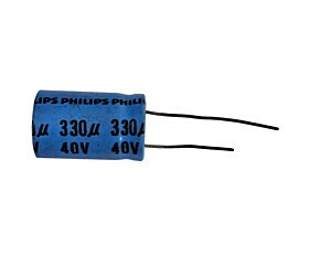 Capacitor Eletrolítico 330uF x 40V Philips