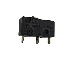 Chave Micro Switch 3 Terminais 5A 125Vac 3A 250Vac Preta Csa