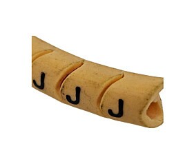 Anilha Identificadora Marcador de Cabos Furo 4Mm Letra J