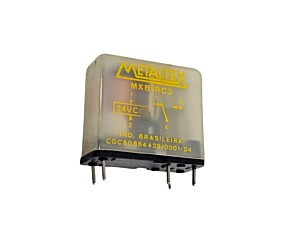 Relé MXB1RC3 24Vcc 5 Terminais Metaltex