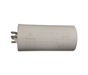 Capacitor Polipropileno 50uF x 380/400Vac 50/60Hz Plástico Faston Epcos