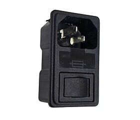 Tomada de Força Tripolar Macho AS-03 Com Chave Liga / Desliga