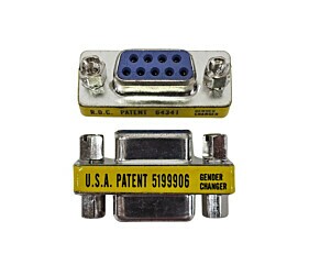 Adaptador Slim DB9 Fêmea X DB9 Femea