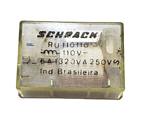 Rele RU110110 Bobina 110VCC 6A 250VCA 5 Pinos 