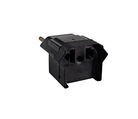 Adaptador 2 Pinos + Terra 10A 250V Para Padrão Brasil Fernik