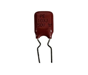 Capacitor Poliéster 10K x 50V = 103J 50V Marron