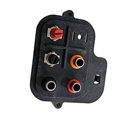 Conector Tomada RCA 3 Entradas 2 Saídas