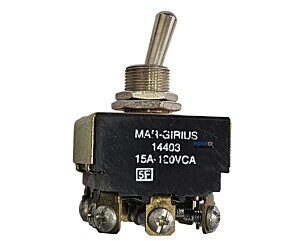 Chave Alavanca Metálica 3 Posições 15A 120V 14403 Margirius 12 Terminais