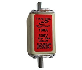 Fusível 160A 500V NH00-CF 1520-160-500 Ultra Rápido Dca