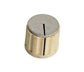 Knob Branco/Cinza Com Risco Com Parafuso de Fixação