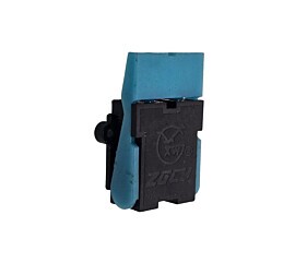 Chave Mini Botão Preto Com Alavanca Azul 6 Terminais ZGCY