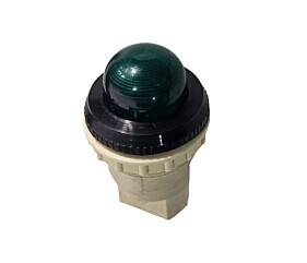 Sinaleiro Com Rosca Tipo Olho de Boi Verde Aralplas