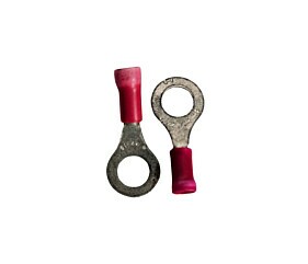 Terminal Pré Isolado Olhal Vermelho AMP 22-16