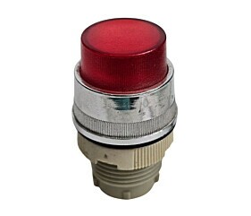 Sinaleiro Redondo Saliente Com Rosca Vermelho