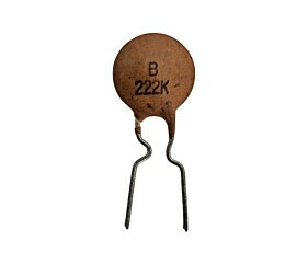 Capacitor Cerâmico 2K2 x 50V = B222K Marron