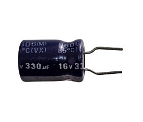 Capacitor Eletrolítico 330uF x 16V RD 85º Taicon
