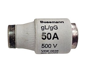 Fusível 50A 500V Diazed gL/gG Retardado Bussmann