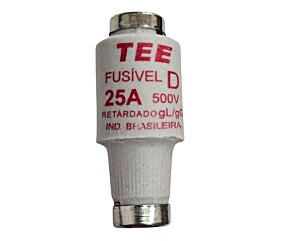 Fusível 25A 500V Diazed gL/gG Retardado Tee
