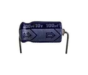 Capacitor Eletrolítico 100uF x 10V 85º Axial Nichicon