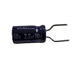 Capacitor Eletrolítico 2,2uF x 50V RD 85º Nichicon