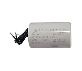 Capacitor Polipropileno 12uF x 440/450Vac 50/60Hz Plástico Fio Epcos