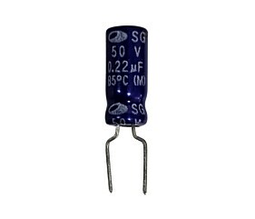 Capacitor Eletrolítico 0,22uF x 50V 85° Sg