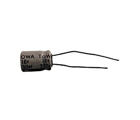 Capacitor Eletrolítico 330uF x 16V RD 85º Towa
