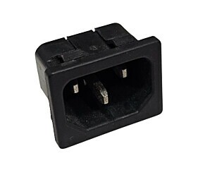 Tomada Tripolar Macho AS-01 15A 250V Csa