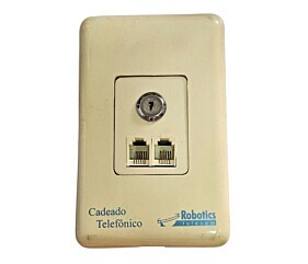 Cadeado Telefônico Com Duas Chaves Robotics Telecom
