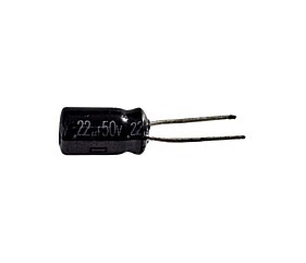 Capacitor Eletrolítico 22uF x 50V RD 85º