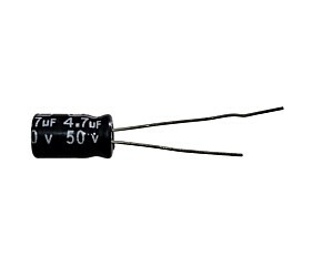 Capacitor Eletrolítico 4,7uF x 50V RD 85º Bipolar Soli