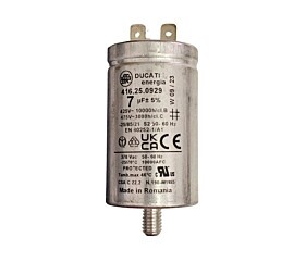 Capacitor Polipropileno 7uF x 425V 50/60Hz Alumínio Com Parafuso Ducati 416.25.0929