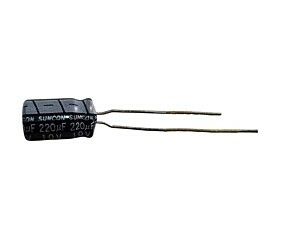 Capacitor Eletrolítico 220uF x 10V RD 85º Suncon