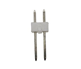 Conector Amp 2 Vias 180º Macho Branco