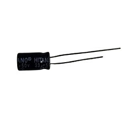 Capacitor Eletrolítico 33uF x 50V 85° Hitano