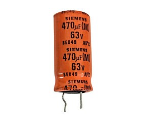 Capacitor Eletrolítico 470uf x 63V RD 85° Pre Cortado 85049 Siemens