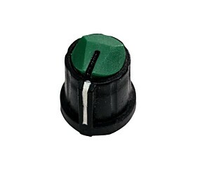 Knob Preto/Verde Com Risco