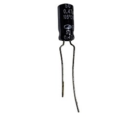 Capacitor Eletrolítico 0,47uF x 50V Rd 105º