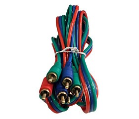 Cabo Componente de Vídeo RGB 3x3 Macho 2 Metros