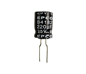 Capacitor Eletrolítico 220uF x 25V RD 85º B41821 Epcos