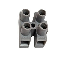 Conector Borne DG801 15A 400V 4 Vias Cinza Degson